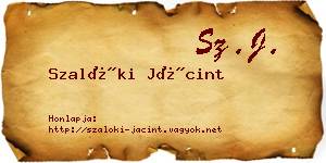 Szalóki Jácint névjegykártya